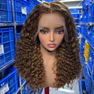 13*6 Hd Transparent Lace Frontal <b>Wigs</b> For Black Women Raw Burmese Curly Hair <b>Deep</b> Water <b>Wave</b> <b>Wig</b> 13x4 Human Hair Lace Front <b>Wig</b> - Product Image 1