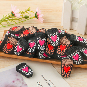 Cuentas de dentición de silicona para bebé, collar Diy, cadena de chupete, accesorios, taza de café de amor, abalorio, cuentas focales de silicona para hacer bolígrafos - Product Image 6