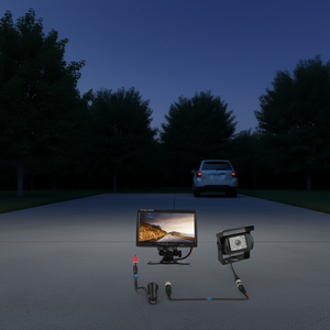 Sistema de cámara de respaldo impermeable IP67 de 7 pulgadas, visión nocturna, 1 pieza, furgoneta, SUV, maletero de coche, equipo de estacionamiento inverso, estacionamiento trasero de vehículo - Product Image 2