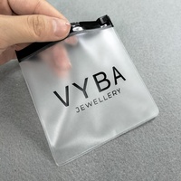 Emballage de Bijoux en Plastique Personnalisé, Petite Pochette PVC Transparente, Sacs Cosmétiques Clairs avec Fermetures Éclair