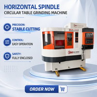 Machine de rectification de surface CNC de précision à broche horizontale et table rotative pour le finissage de plaques de soupape et de roulements