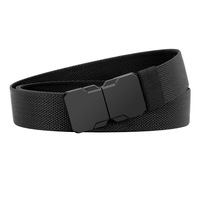 Ceinture tactique en nylon pour homme, boucle en alliage à verrouillage automatique, 125 cm de long, ceintures en nylon à dégagement rapide pour la chasse, la randonnée et les sports