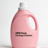 Seau vide en plastique HDPE 200 ml pour détergent à lessive, avec bouchon à vis, personnalisable en couleur, anti-UV – Vente chaude