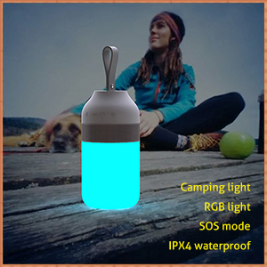 Venda quente levou luz lanterna com RGB/SOS/Emergência lanterna, portátil levou camping luz, levou camping lâmpada para exterior - Product Image 4