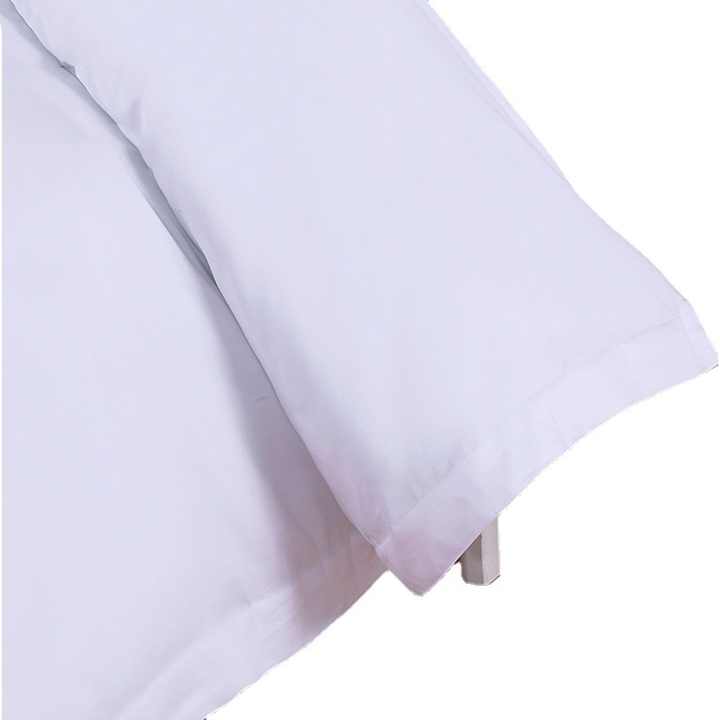 Soft 100% Cotton King Size Bed Sheet Dubai Hotel Bed Linen Bedding Set Hotel White Plain Sateen Quilt Cover Pillowcase