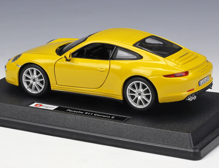 ブラーゴ1:24高級車カレラSスポーツカーシミュレーション合金車モデル  