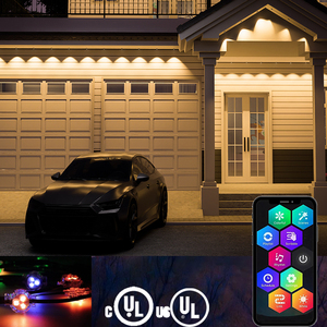 Ul chứng nhận ucs2904 ngoài trời vĩnh viễn đèn <span class=keywords><strong>LED</strong></span> 200 ft <span class=keywords><strong>12V</strong></span> Omni RGB đèn cho mái hiên - Product Image 6