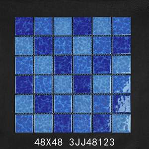 Foshan promotionnel pur noir 48x48 cuisines, salles <span class=keywords><strong>de</strong></span> bains, piscines <span class=keywords><strong>salle</strong></span> <span class=keywords><strong>de</strong></span> <span class=keywords><strong>bain</strong></span> sol extérieur carreaux <span class=keywords><strong>de</strong></span> mosaïque en céramique carrelage <span class=keywords><strong>de</strong></span> sol en mosaïque - Product Image 5