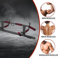 Barre de traction pour cadre de porte avec poignée ergonomique, barre de traction pour cadre de porte avec entraînement professionnel pour l'exercice à domicile