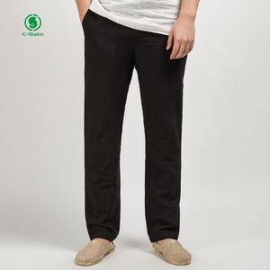 2024 printemps et été nouveaux pantalons décontractés <span class=keywords><strong>en</strong></span> <span class=keywords><strong>lin</strong></span> pour hommes - Product Image 5