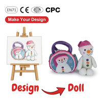 Boneka Hewan Isi Kapas Lembut Custom, Boneka Plush Bordir, Hadiah Ulang Tahun Anak, Personalisasi, Tanpa Isian