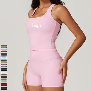 Short de yoga pour femmes DK8519, short de sport ajusté et brossé pour la course à pied, contrôle du ventre, taille haute, short de yoga pour femmes - Product Image 5