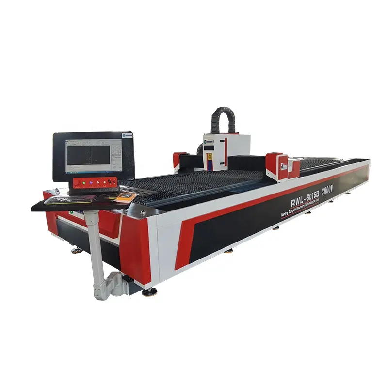 Vente chaude RWL3015 1500W Machine de découpe laser à fibre de tôle de type ouvert