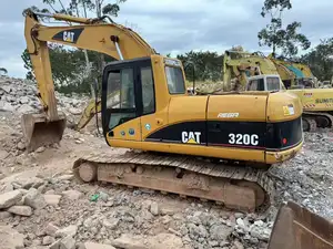 저렴한 중고 Caterpillar CAT 320C 유압 크롤러 굴삭기 사용 엔지니어링 건설 사용 CAT 굴삭기 판매