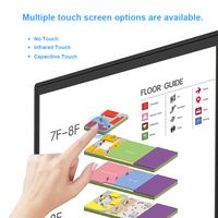 Monitor de Señalización Digital con Pantalla Táctil Ultrafino de Pared, Android 11, CMS Basado en la Nube para Centros Comerciales, Pedidos por Unidad