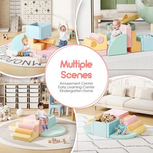 CZFIT - Set de Juego Interior para Niños, Duradero, con Cubierta de Cuero PU Ecológico y Espuma Viscoelástica, para Uso Doméstico, Capacidad Máxima <30 kg - Product Image 6