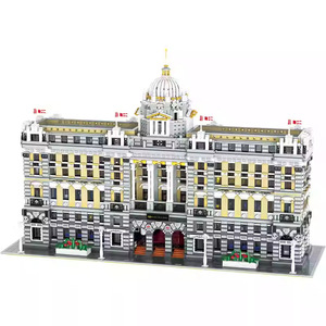 BAKA 33205 10423PCS Serie Arquitectónica, Maqueta de Bloques de Construcción del Banco <span class=keywords><strong>HSBC</strong></span> de Shanghái, Juguete Educativo Técnico, Regalo Festivo - Product Image 1
