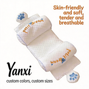 <span class=keywords><strong>Oreiller</strong></span> oblong tricoté sur mesure en coton pur, inclinable, amovible, lavable, doux, respirant, pour le sommeil et l'allaitement - Product Image 1