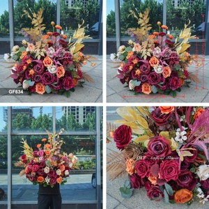 Hot Sale Handmade <b>Artificial</b> Silk Roses Centerpiece Aisle <b>flower</b> for Wedding and Christmas Decor - Product Image 3