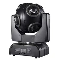 Lampe à tête mobile LED DMX512 120W RGB avec ceinture lumineuse pour KTV, discothèque, bar, DJ, faisceau rotatif