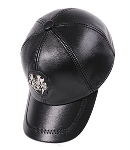 W081, parasol de cuero de piel de oveja, <span class=keywords><strong>gorra</strong></span> de camionero ajustable, gorras <span class=keywords><strong>Vans</strong></span>, sombreros cálidos para hombres al aire libre, sombreros de cuero genuino para hombres, <span class=keywords><strong>gorra</strong></span> de béisbol - Product Image 6