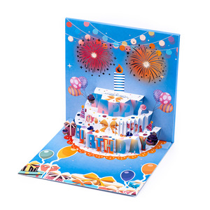 <span class=keywords><strong>การ์ด</strong></span>อวยพรวันหยุดสร้างสรรค์แบบ 3 มิติ ลายเค้กดนตรียุคดิจิทัล ปี 2026 ตัดด้วยเลเซอร์ - Product Image 2