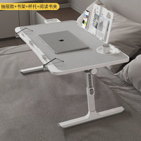 Bureau pliant pour lit Bureau pliant paresseux pouvant être élevé et abaissé Bureau pliant pour ordinateur portable de chambre à coucher