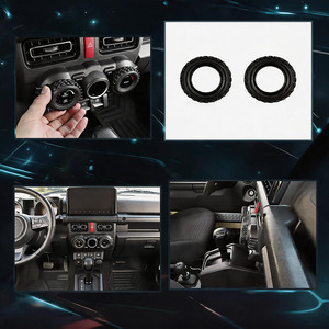 Satu Pasang Lantsun JMN162 Penutup Tombol AC Silikon Aksesoris untuk Suzuki Jimny 2019-2026 5 Pintu - Product Image 4