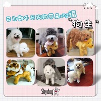 Jouet réaliste pour chien Petop, chiot en peluche réaliste avec fourrure douce, son de aboiement, jouet de reproduction pour chien, pour enfants, confort en cas de perte d'animal de compagnie