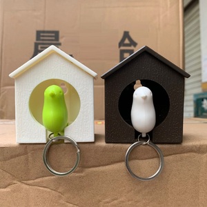 <span class=keywords><strong>Porte</strong></span>-clés organisateur en forme de nichoir à oiseaux avec sifflet, <span class=keywords><strong>porte</strong></span>-clés moineau - Product Image 6