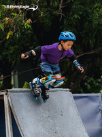 Patins à roulettes Flying Eagle Brush Street pour enfants VIREO Night Owl Freestyle avec roues planaires, taille réglable, unisexe