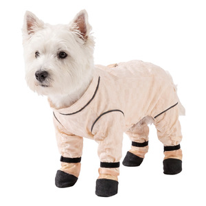 Vêtements pour animaux de compagnie : Pantalon anti-poussière rose et bleu pour chien, couvrant entièrement les quatre pattes, idéal pour les sorties estivales et les loisirs. - Product Image 2