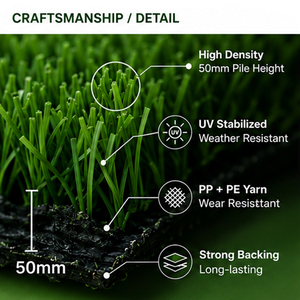 Gazon artificiel de football pour stade |   Gazon sportif durable |   Fournisseur d'usine - Product Image 2