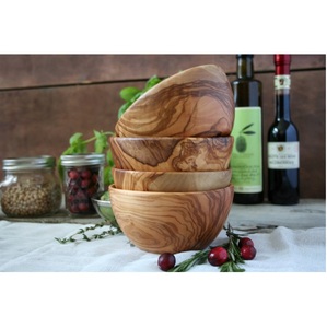 Most Selling Wooden Salad Bowl Natural Wood Kitchenware for Dining <b>Table</b> and Catering Available At Wholesale Price - Product Image 1