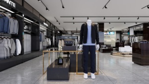ร้านเสื้อผ้า LUX บริการออกแบบตกแต่งร้านค้าเสื้อผ้า 3 มิติ ร้านค้าปลีกเสื้อผ้าดีไซน์ทันสมัย บริการออกแบบตกแต่งภายในบูติก - Product Image 4
