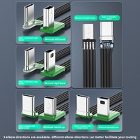 Cable de Silicona Tipo-C/Mini-USB con Conectores en Forma de T Trapezoidal de Doble Curvatura, Compatible con Carga de Datos y Energía de 2A para Cámaras de Coche