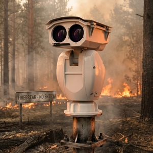 Forest Fire Monitoring Thermal PTZ <b>Camera</b> CMOS NVR Compatible Long Range Wildfire Detection Infrared Dual Early - Product Image 2