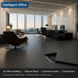 OA500 Panneau de plancher surélevé en acier moderne, <span class=keywords><strong>dalle</strong></span> d'accès amovible pour revêtement de <span class=keywords><strong>moquette</strong></span> de bureau, aménagement de câbles de données SENMAI - Product Image 4