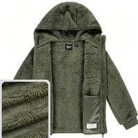 Veste en polaire pour filles, douce et moelleuse, en fausse fourrure sherpa, à capuche, pour l'hiver, chaude, légère et confortable, style Teddy