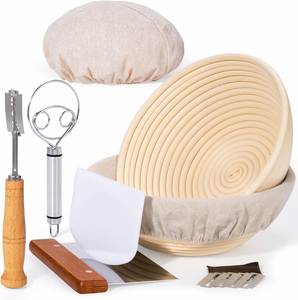 Yongli Sourdough <b>Bread</b> Baking Supplies Wide Mouth Sourdough Starter Jar Kit Proofing <b>Basket</b> for Sourdough - Product Image 4
