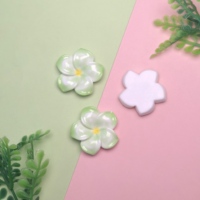 100 pezzi nuovi graziosi cabochon in resina a fondo piatto con fiori Color gelatina