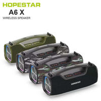 Altavoz Bluetooth para Exteriores Hopestar A6X de 55 W, Resistente a Salpicaduras IPX6, Banco de Energía, Ecualizador, Luz LED, TWS, TF, USB, AUX, FM, Estéreo Inalámbrico Portátil