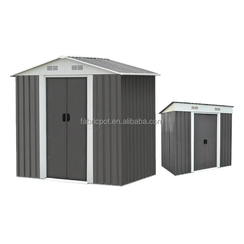8x10 ağır küçük depolama barakası s açık ev bahçe binaları galvanizli çelik depolama barakası
