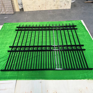 Clôture en aluminium de qualité commerciale noire de 6 pieds <span class=keywords><strong>pour</strong></span> chiots Clôture <span class=keywords><strong>pour</strong></span> chien de compagnie - Product Image 6