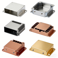 Boîtier de projet en aluminium OEM, boîtier de jonction extrudé anodisé, boîtier électrique électronique en métal pour PCB, dissipateur thermique en aluminium métallique