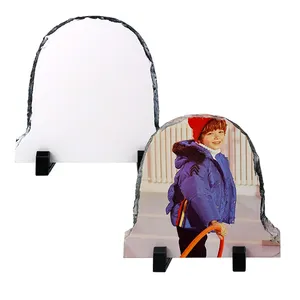 แผ่นหินสำหรับงานซับลิเมชั่น รูปทรงประตู แผ่นหินทรายรูปครึ่งวงกลม สำหรับงานฝีมือตกแต่งบ้าน - Product Image 1