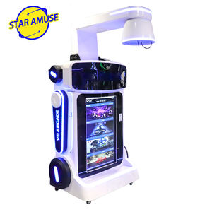Machine de jeu <span class=keywords><strong>vidéo</strong></span> VR pour un joueur, <span class=keywords><strong>robot</strong></span> en libre-service facile, fonctionnement en intérieur, aéroport, centre commercial, sans surveillance, en fibre de verre - Product Image 1