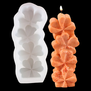 Bán Chạy Khuôn Nến Xếp Chồng Khuôn Nến Xà Phòng Bằng Silicon Gợn Sóng Hình Xương Rồng Hoa 3D Để Làm Nến, Nhựa Epoxy - Product Image 3