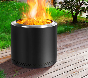 Pozo de fuego interior y exterior respetuoso con el medio ambiente Premium de nuevo diseño con parrilla de barbacoa Pellets de madera Chimenea <span class=keywords><strong>Leña</strong></span> - Product Image 2