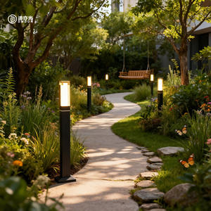 Modern <b>Led</b> Lawn Lamp Simple Power Connection Park Community Waterproof Outdoor Yard Lamp Aluminum Grass Plug Landscape Lamp - Product Image 3